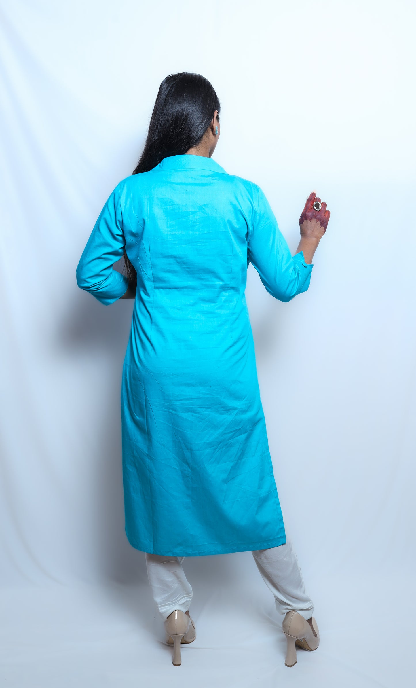 Aqua Blue Kurti