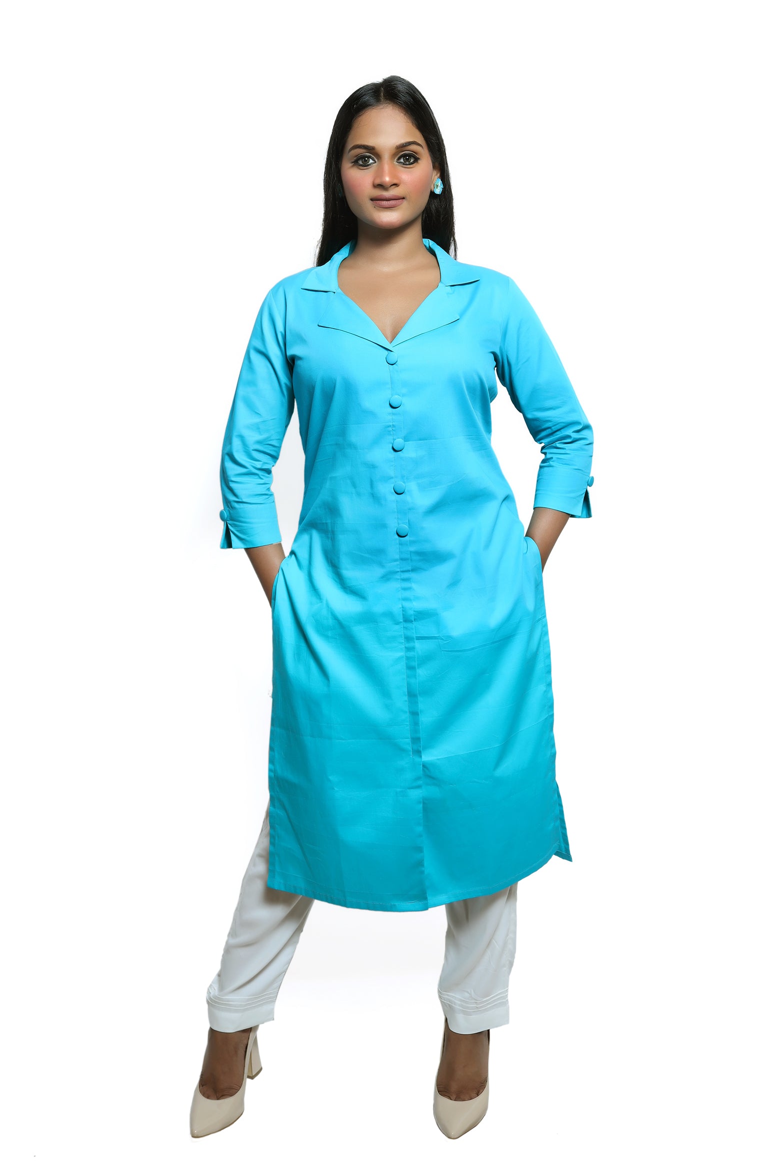 Aqua Blue Kurti