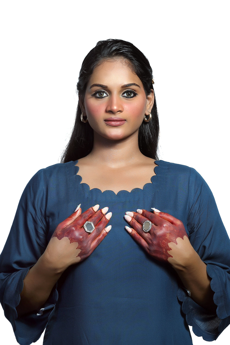 Dark Navy Blue Kurti