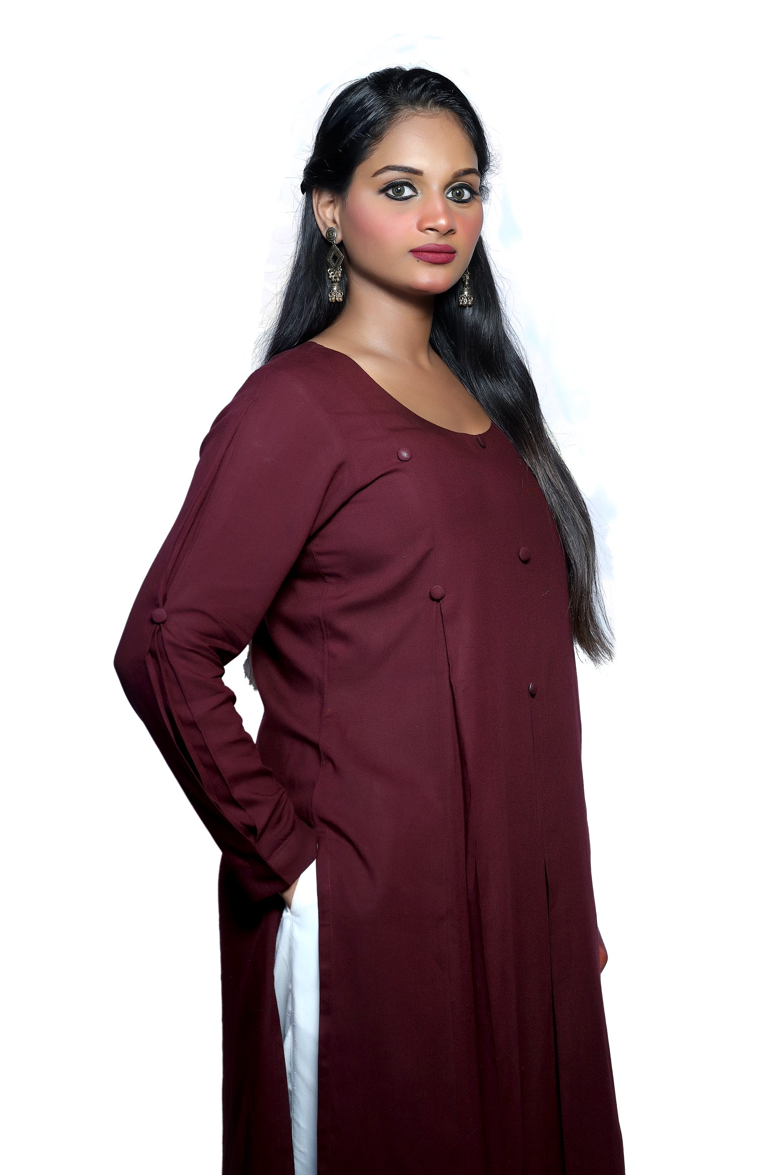 Maroon kurti