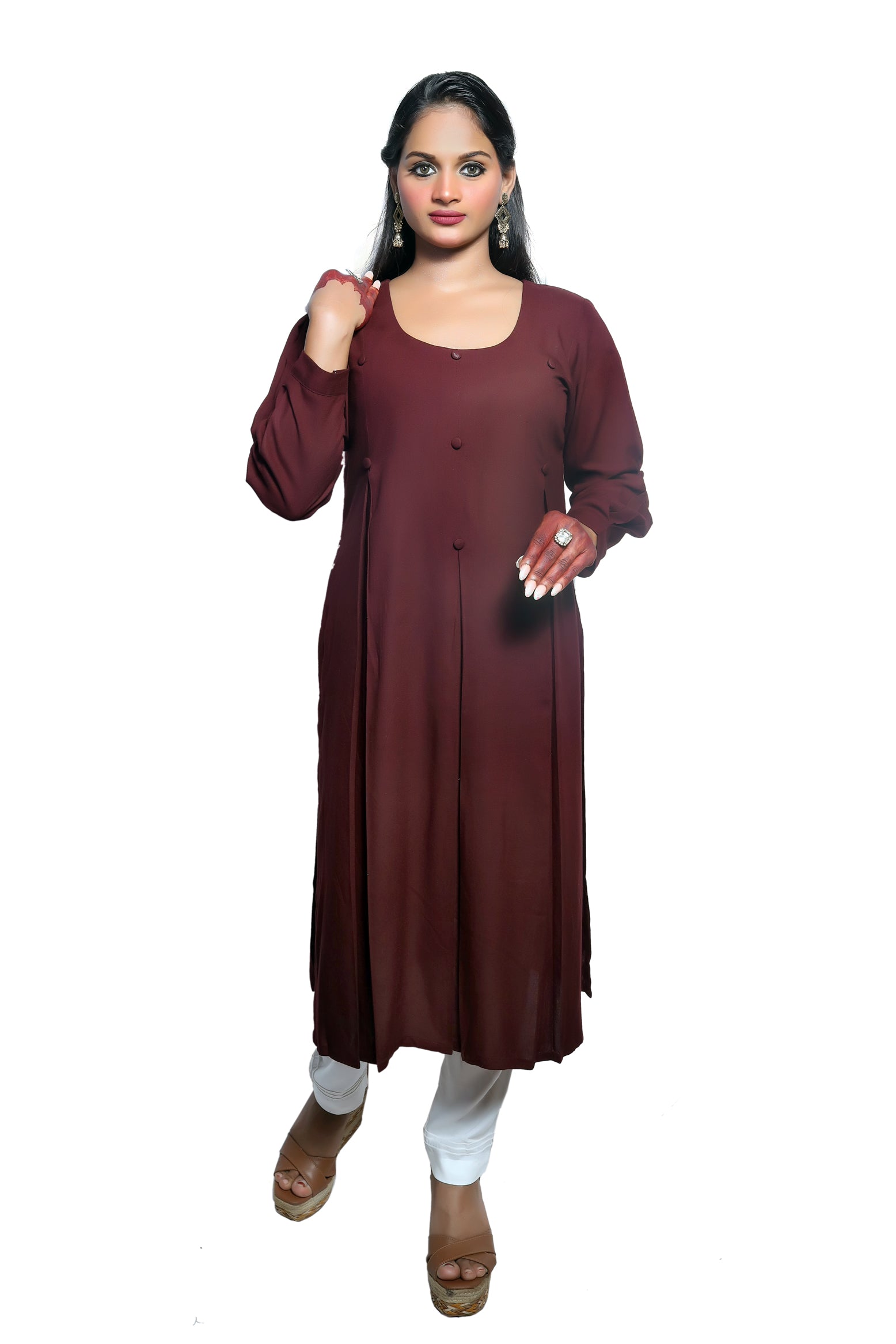 Maroon kurti
