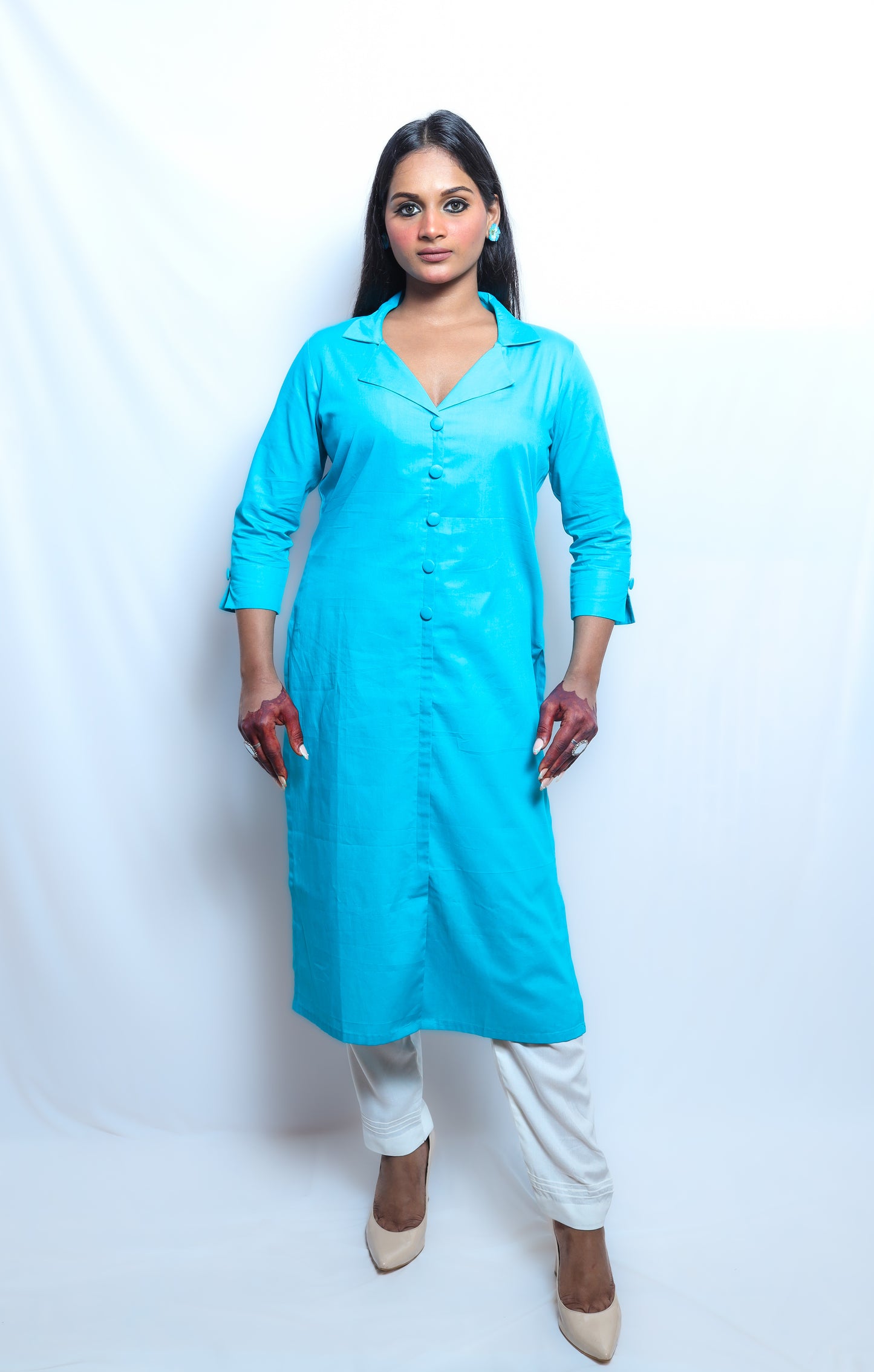 Aqua Blue Kurti