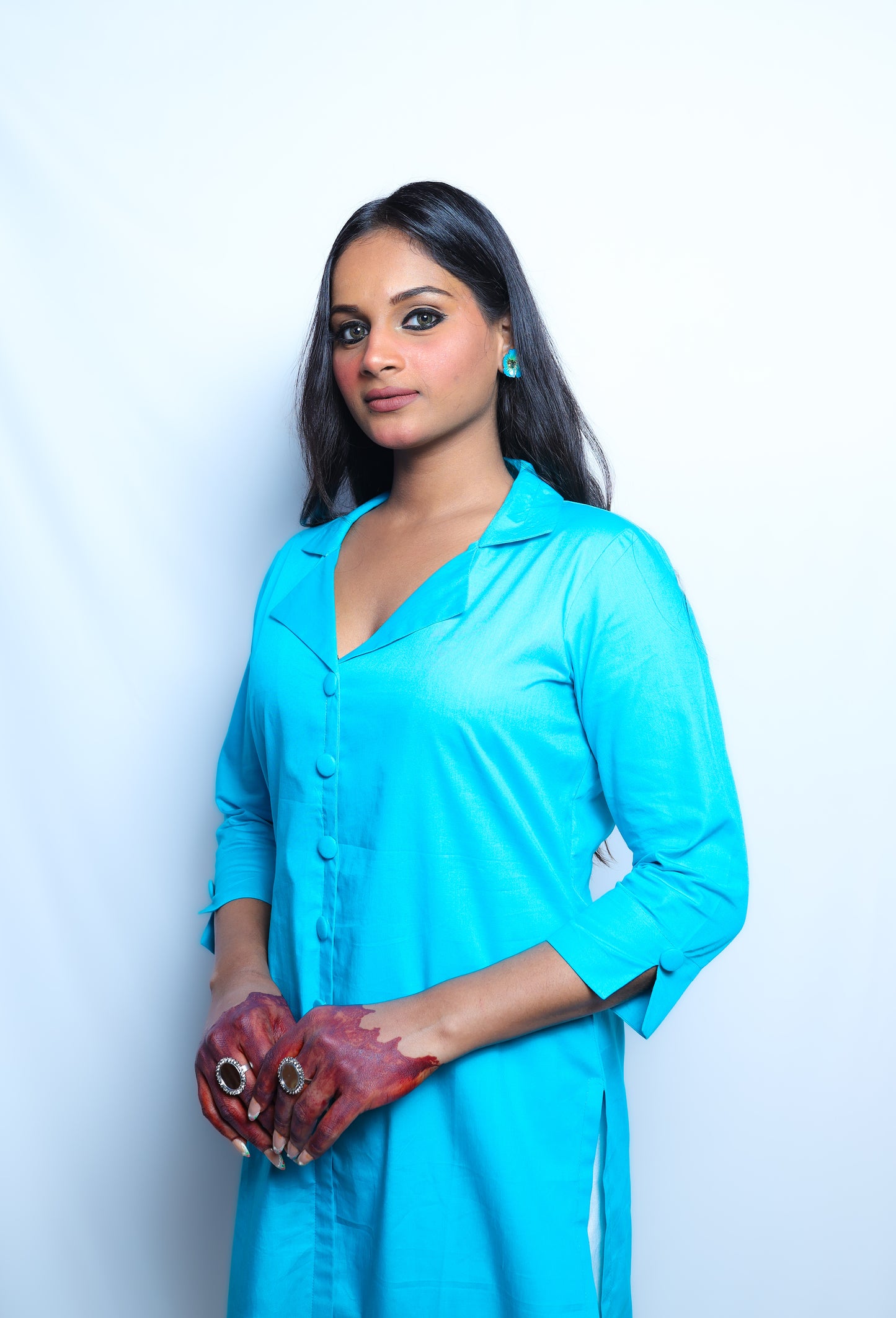 Aqua Blue Kurti