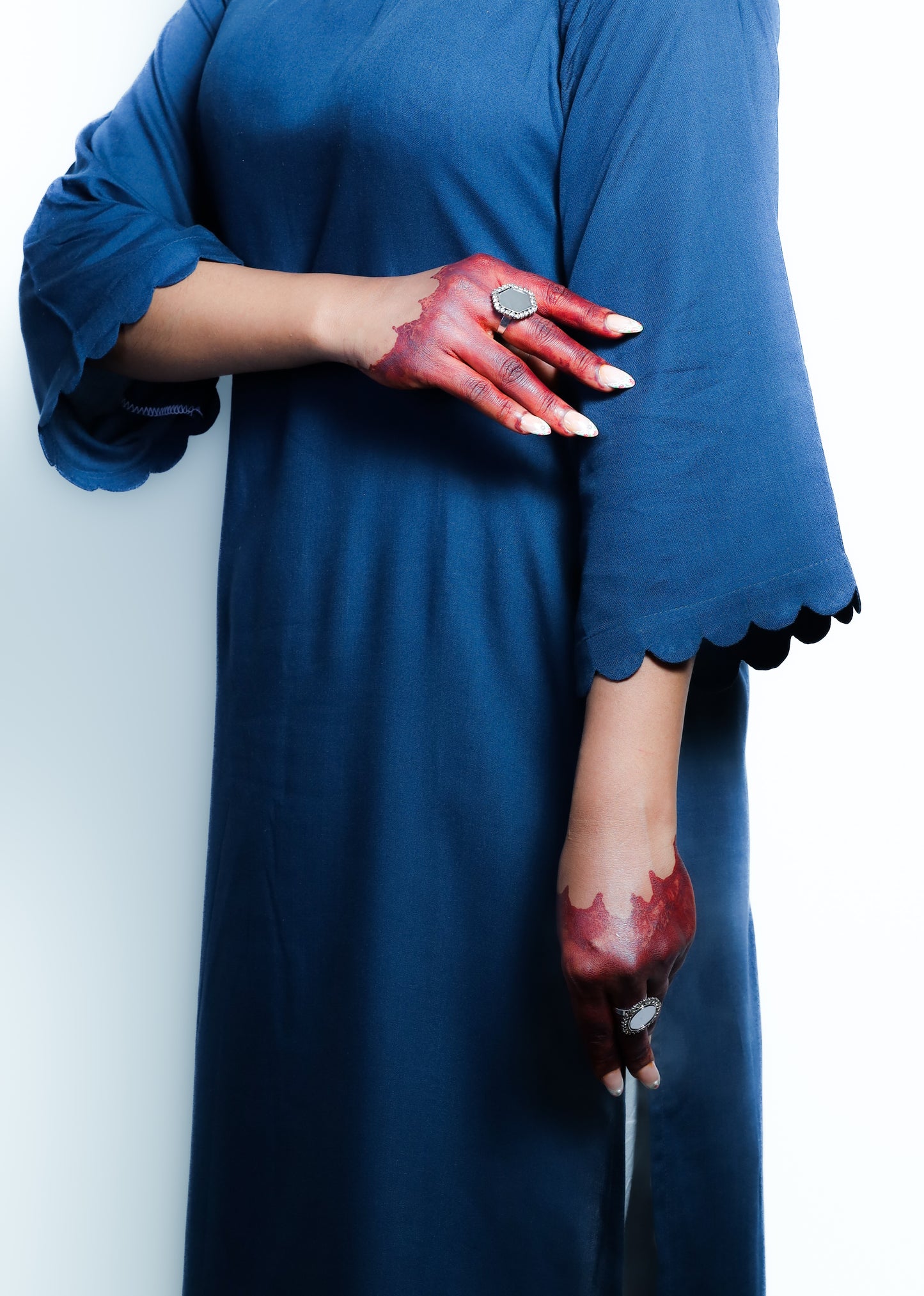 Dark Navy Blue Kurti