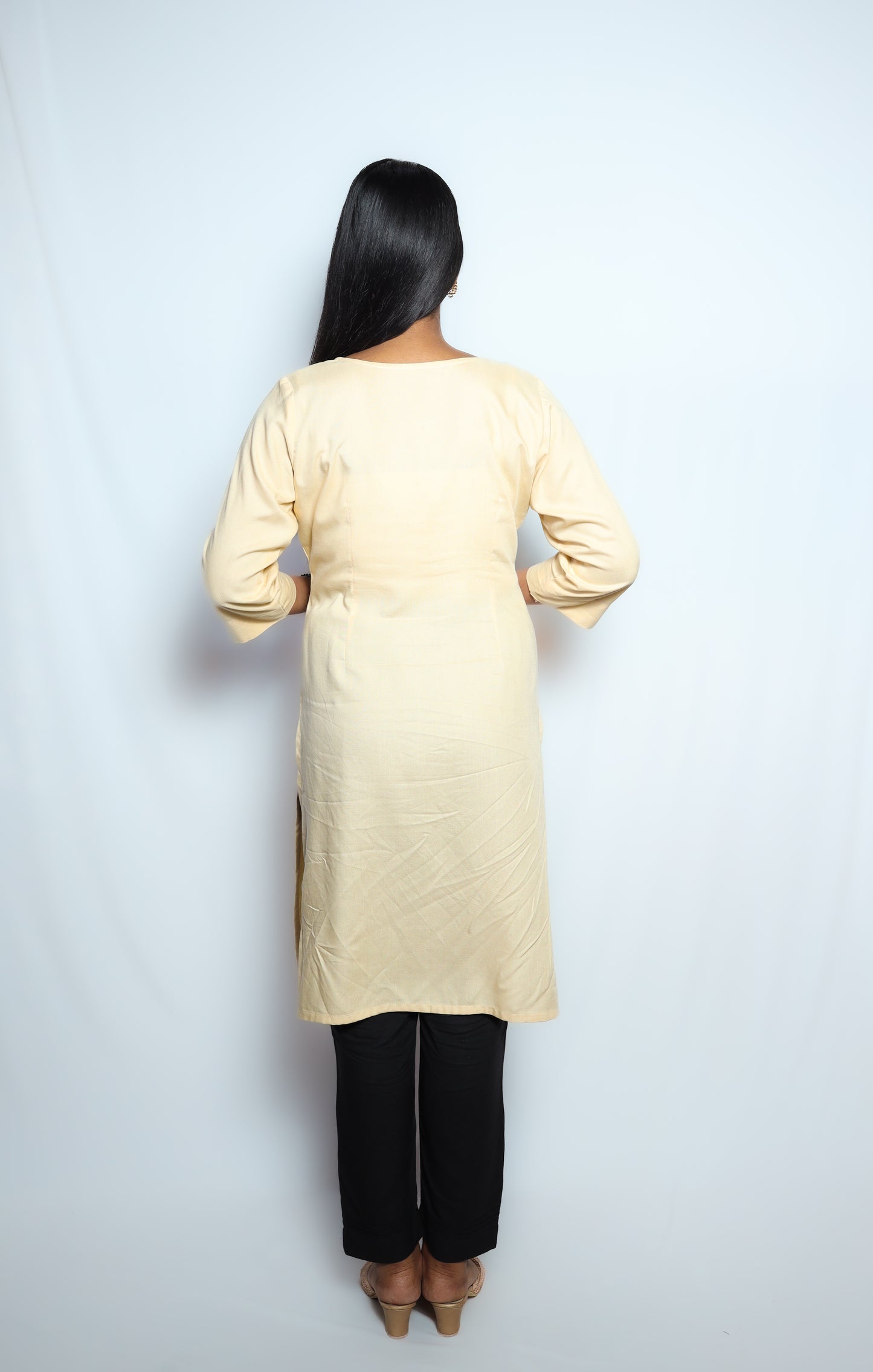 Cream Kurti