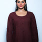 Maroon kurti