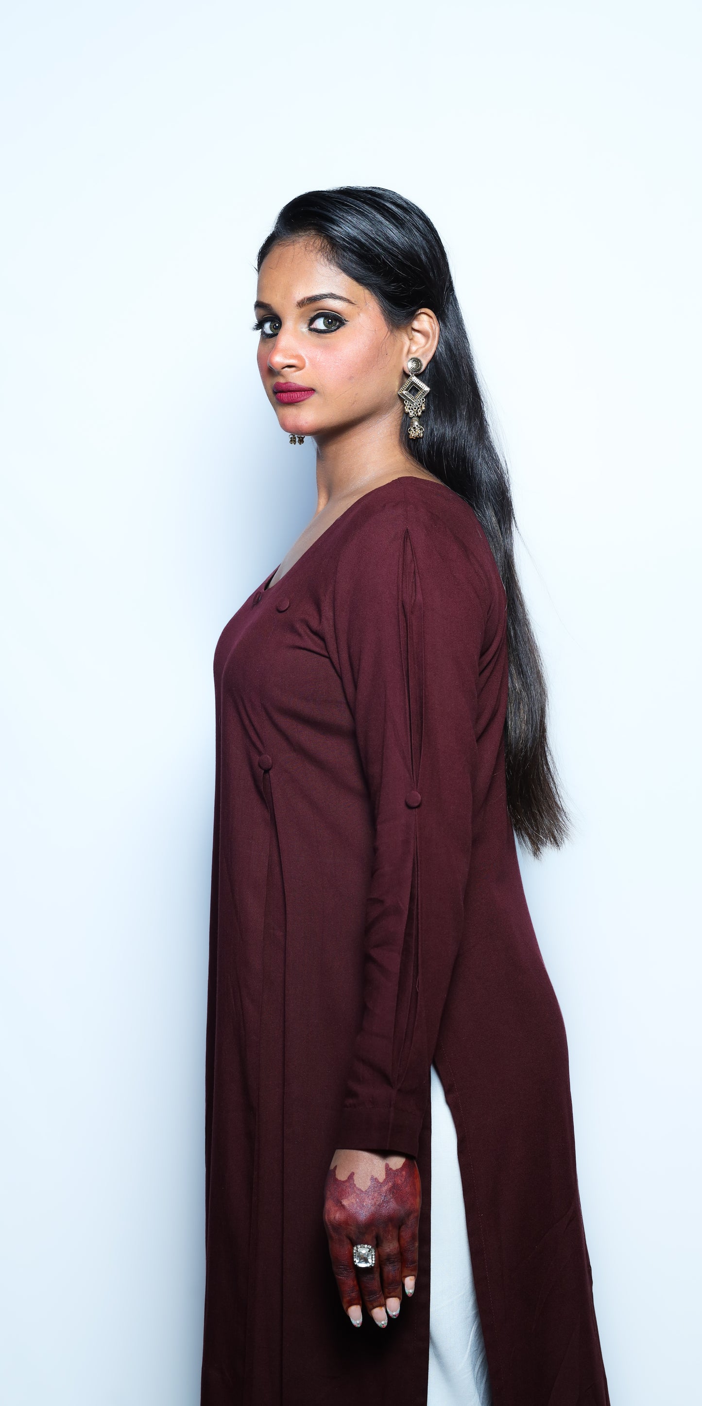 Maroon kurti