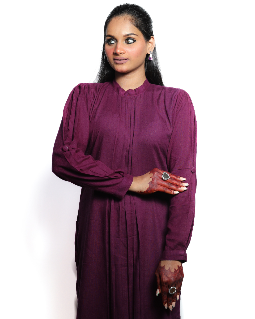 Dark purple Kurti