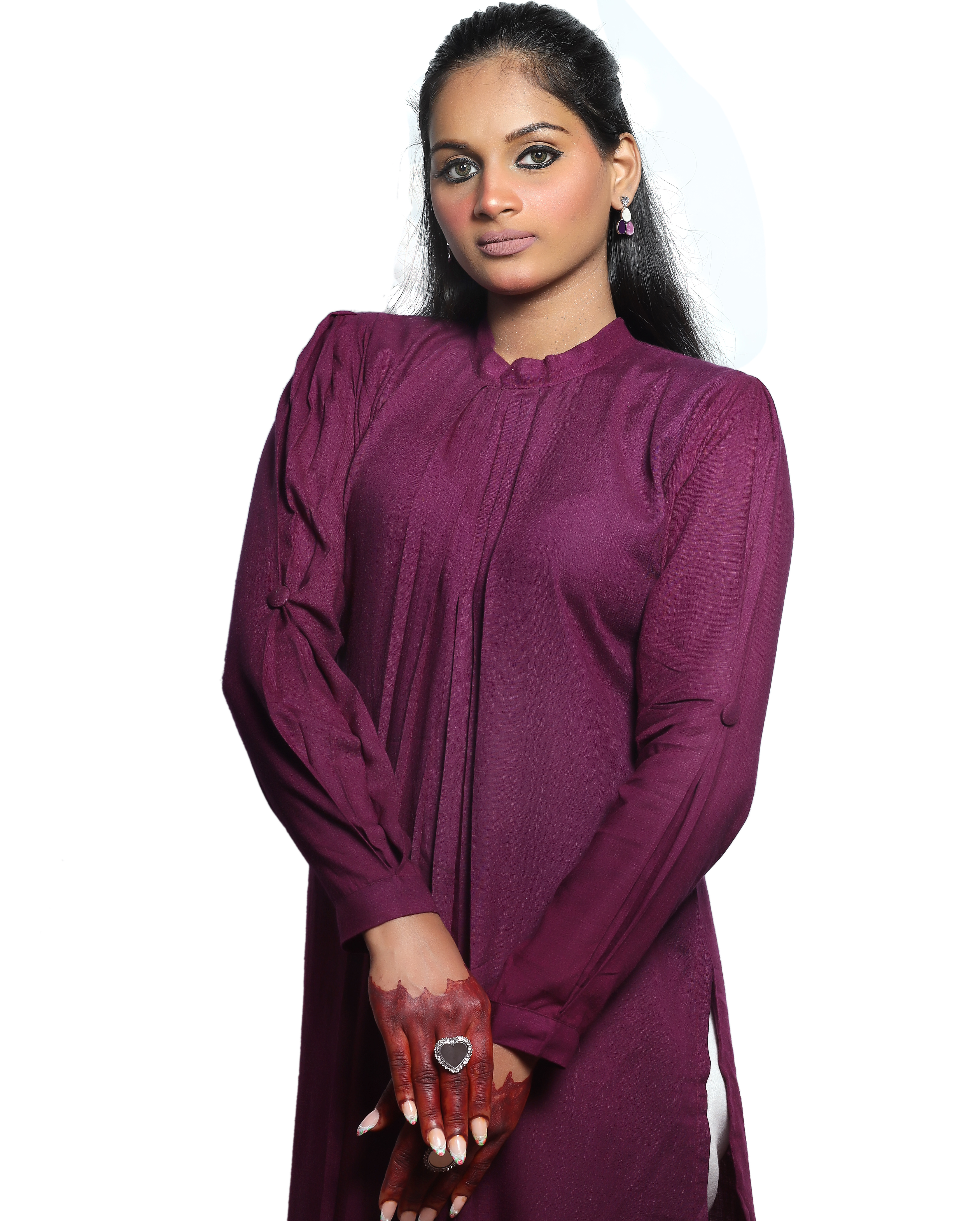 Dark purple Kurti