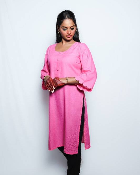 Baby Pink kurti