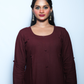 Maroon kurti